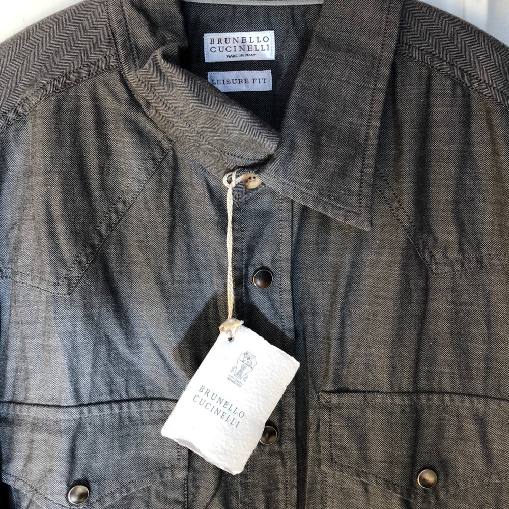Brunello Cucinelli Western Style Shirt